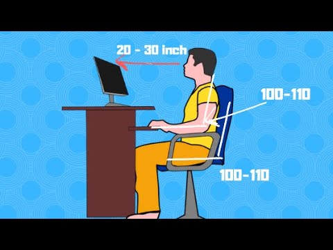 Correct Posture for Sitting in Front of Computer