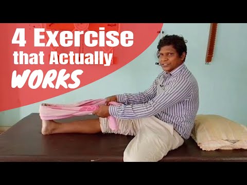 4 Best Exercises for Knee Arthritis Pain| Osteoarthritis knee (Hindi)