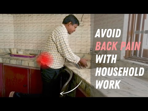 Washing dishes in Back Pain| कमर दर्द मे बर्तन कैसे धोएं (sciatica)