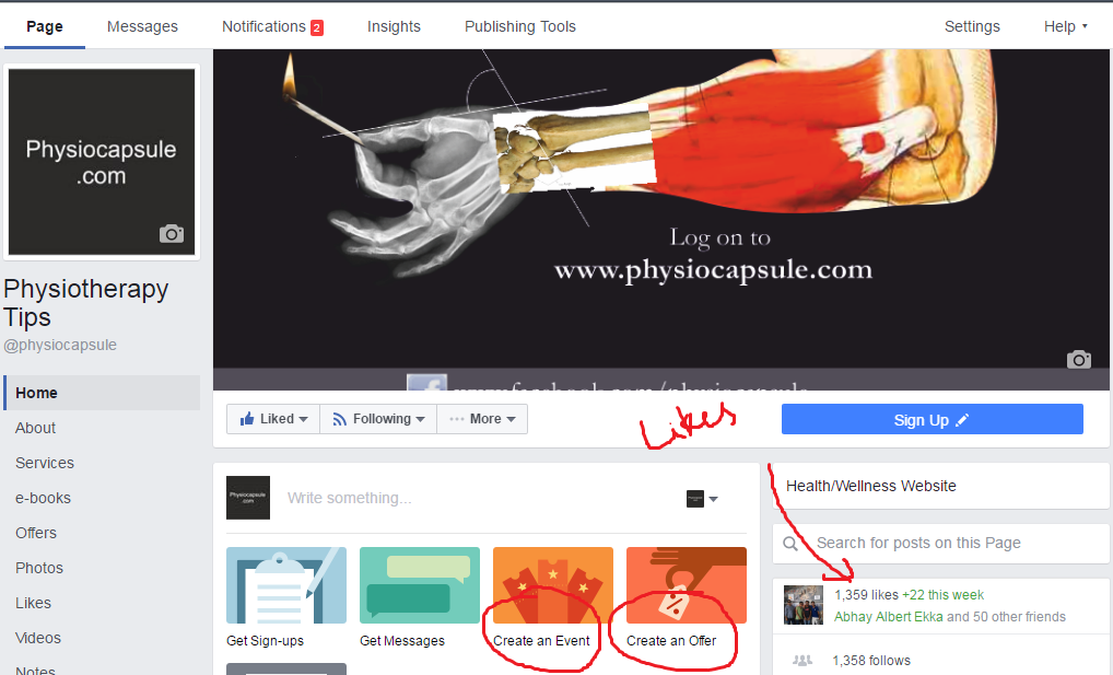 facebook for marketing physiotherapy clinic