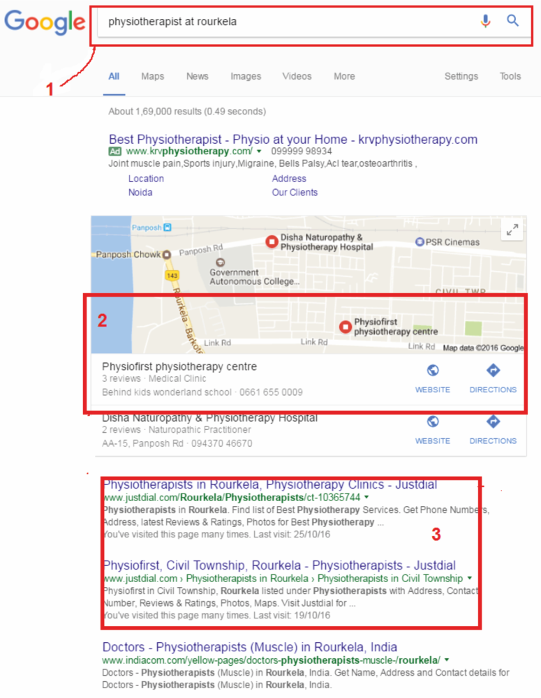 google business for marketing physiotherapy clinic