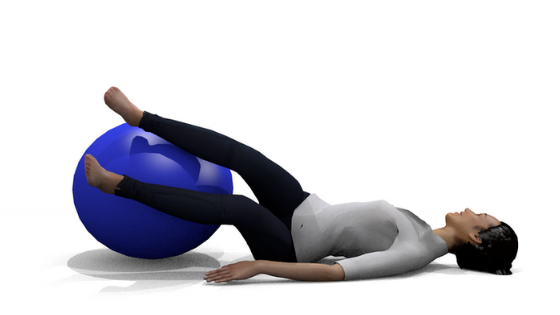 exercise ball stretches for lower back