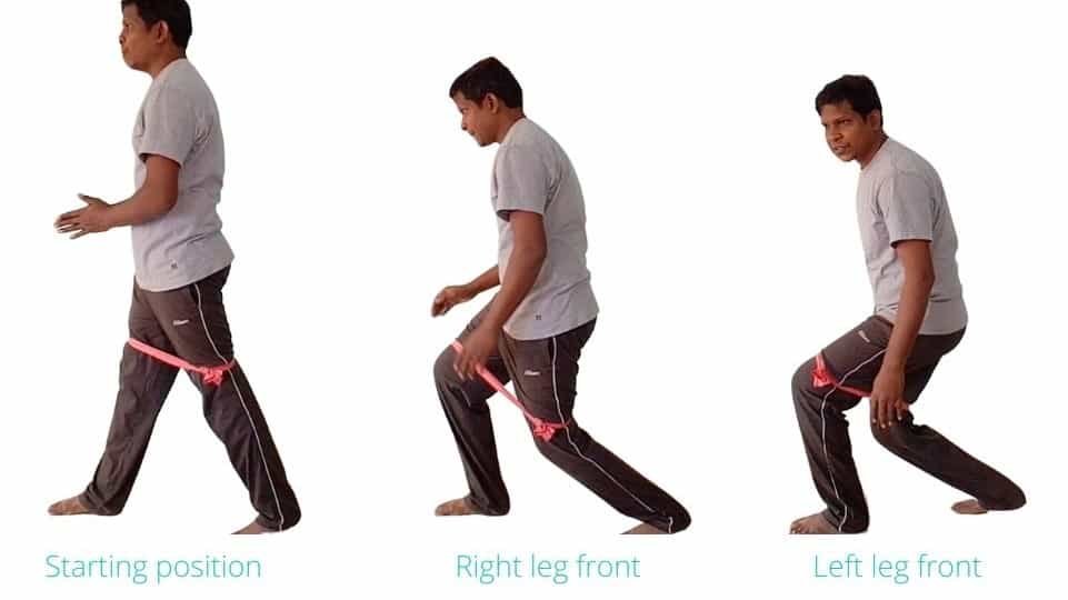 lunge exercise for bow leg