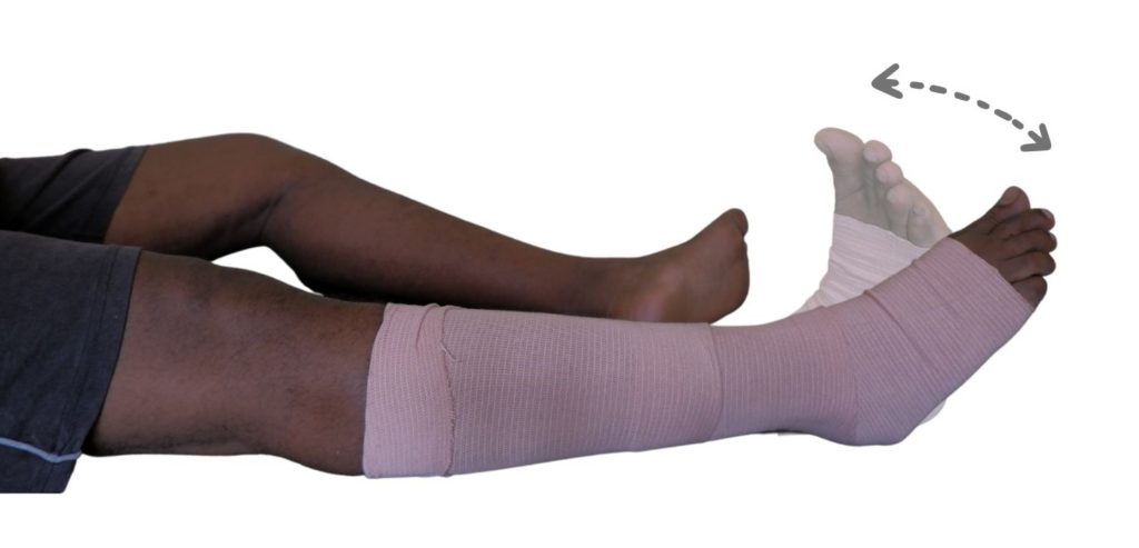 ankle foot toe movement knee exercise osteoarthritis