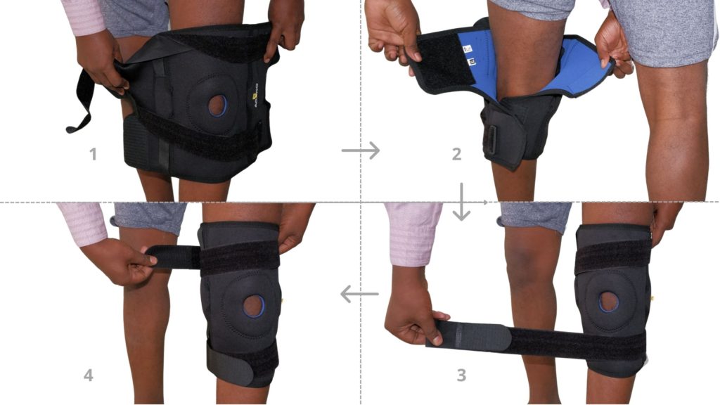 how to wear a knee brace
