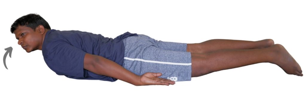 chest raise in prone exercise for nerve sciatica pain relief