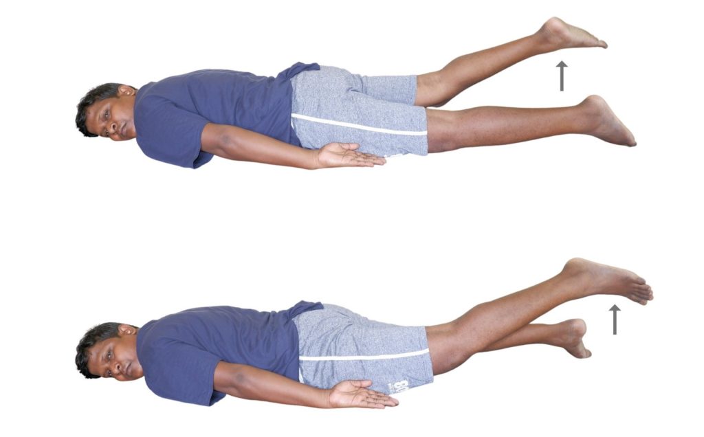 leg raise in prone sciatica pain relief exercises