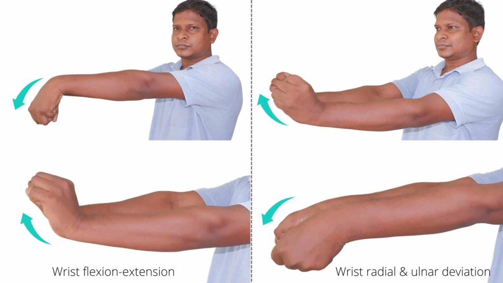 rehab wrist range of motion exercises