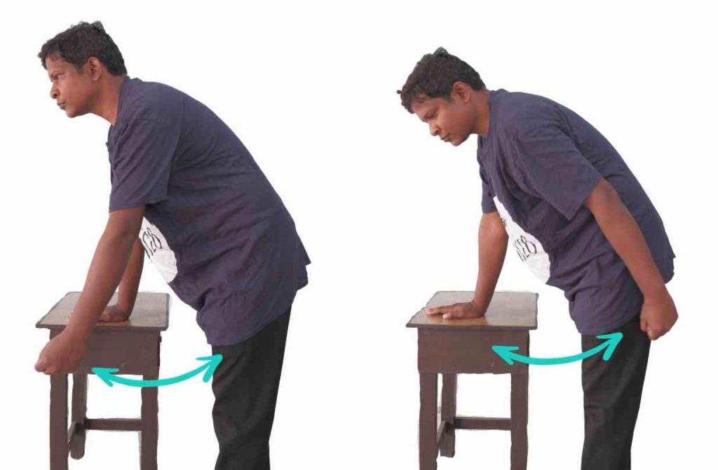 pendulum exercise for tight shoulder pain relief