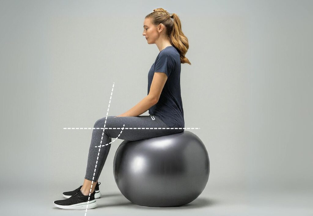 how to choose gym ball size for back pain exercise