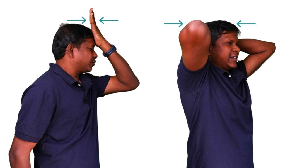 Neck strengthening exercise for neck spondylitis